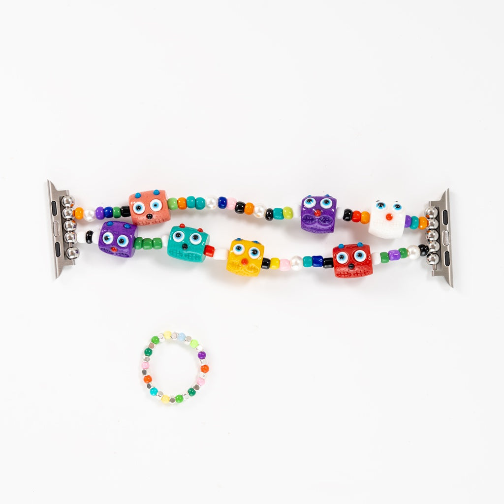 "Little Monsters" Apple Watch Bracelet, Smart Watch Bracelet DIY Kit, Bracelet Making Kit