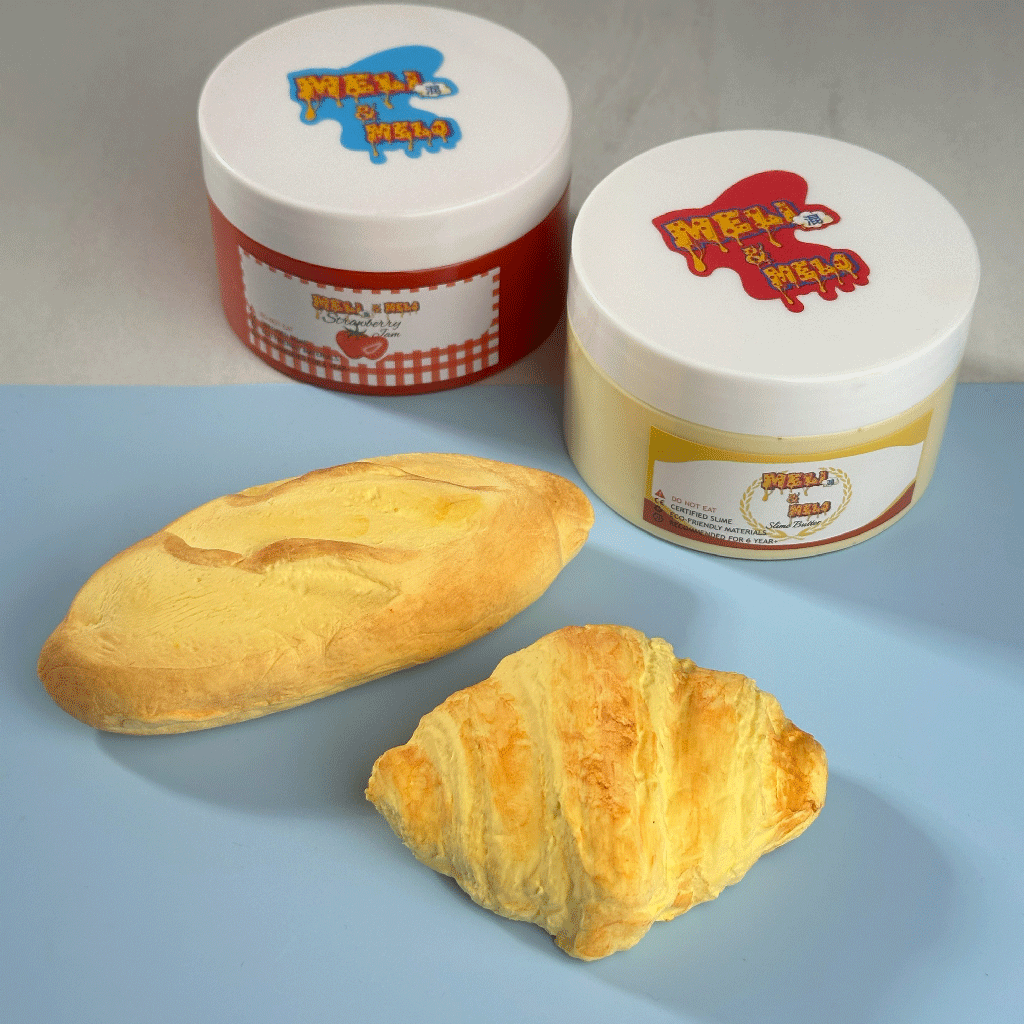 ROYAL FRENCH BREAKFAST SLIME KIT, CROISSANT SLIME, DIY CLAY SLIME, BUTTER SLIME