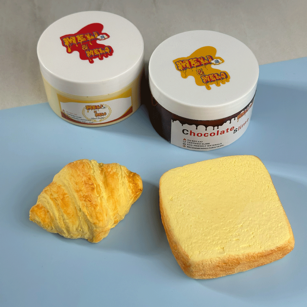 ROYAL FRENCH BREAKFAST SLIME KIT, CROISSANT SLIME, DIY CLAY SLIME, BUTTER SLIME