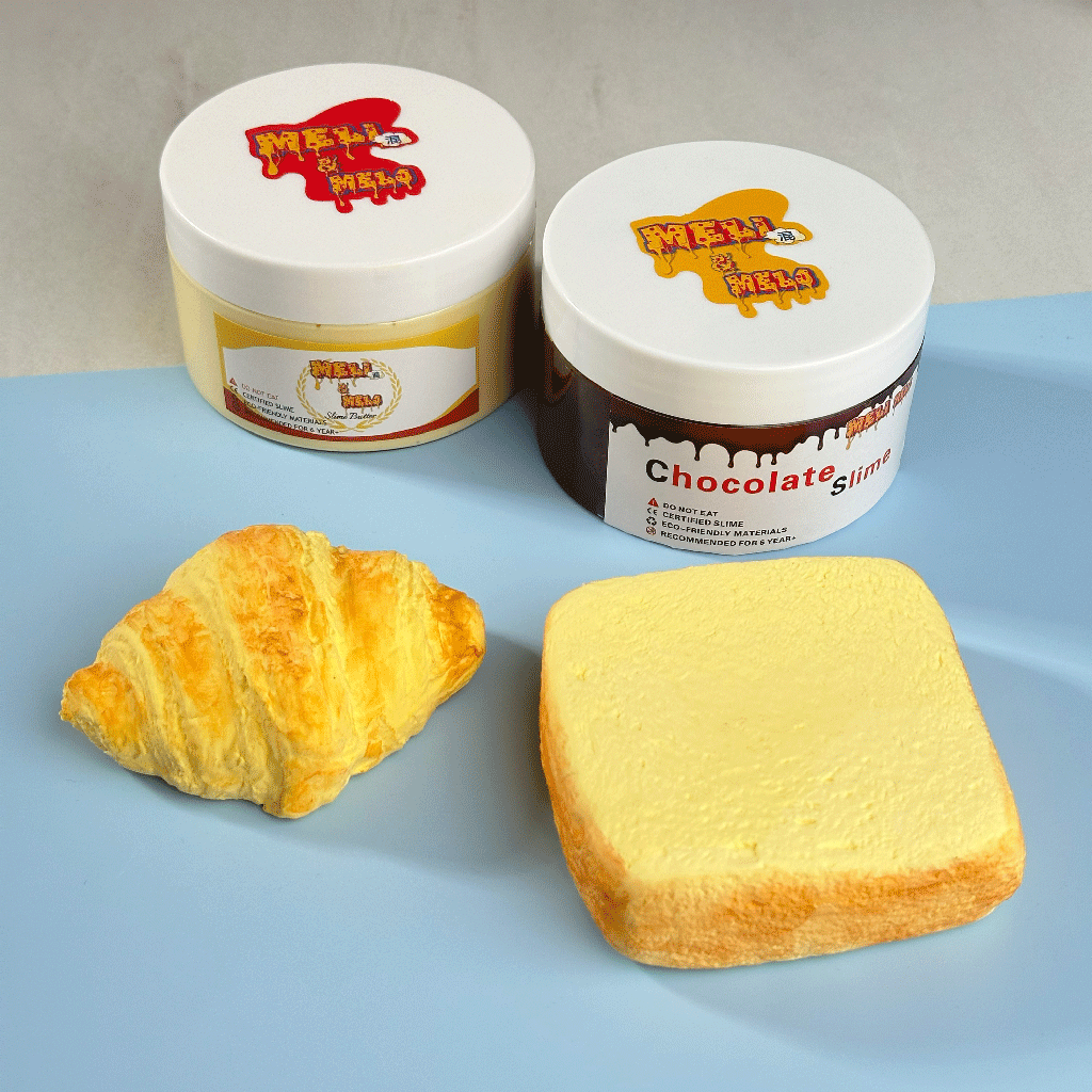 ROYAL FRENCH BREAKFAST SLIME KIT, CROISSANT SLIME, DIY CLAY SLIME, BUTTER SLIME