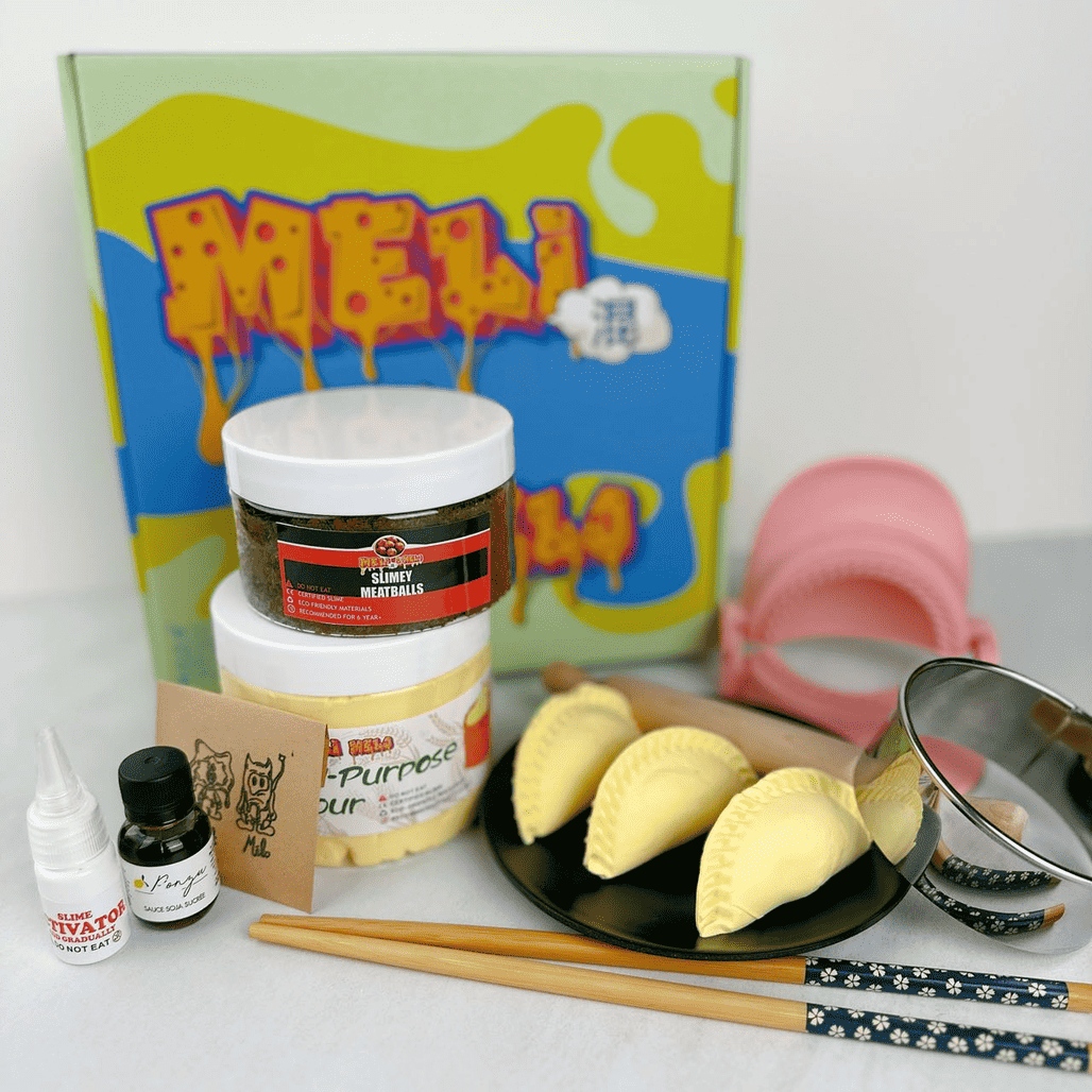 JAPANESE GYOZA COOKING KIT, SLIME KIT, SOFT CLAY KIT, COOKING KIT