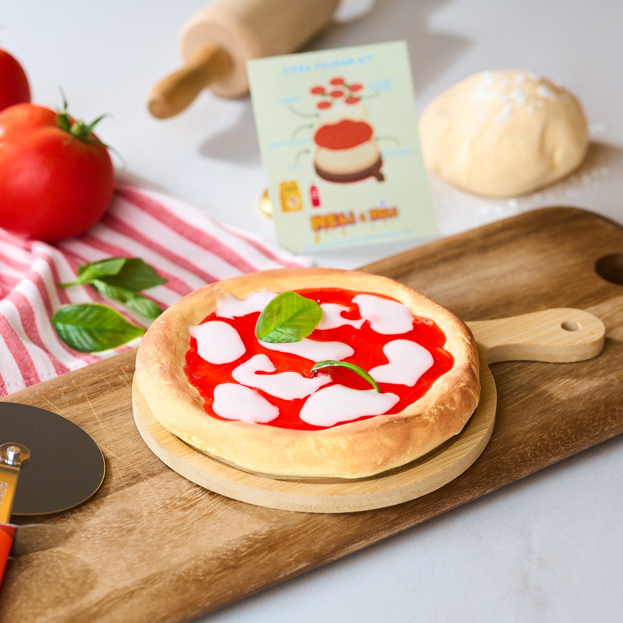 Italian Burrata Pizza Cooking Kit, DIY Slime Kit, Food Slime