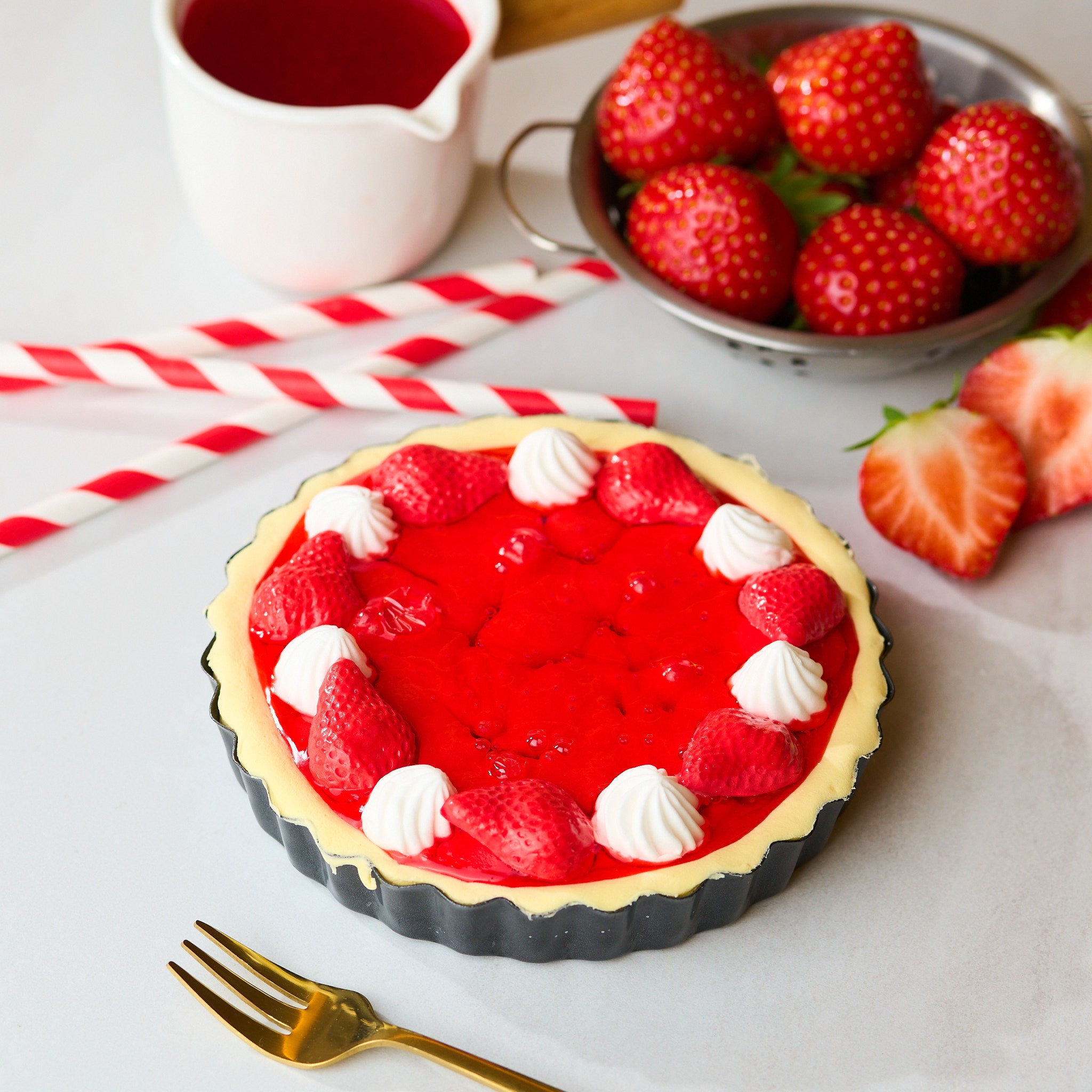 French Strawberry Tart Cooking Kit, Slime Kit, Stress Relief Slime, Kids Cooking Kit