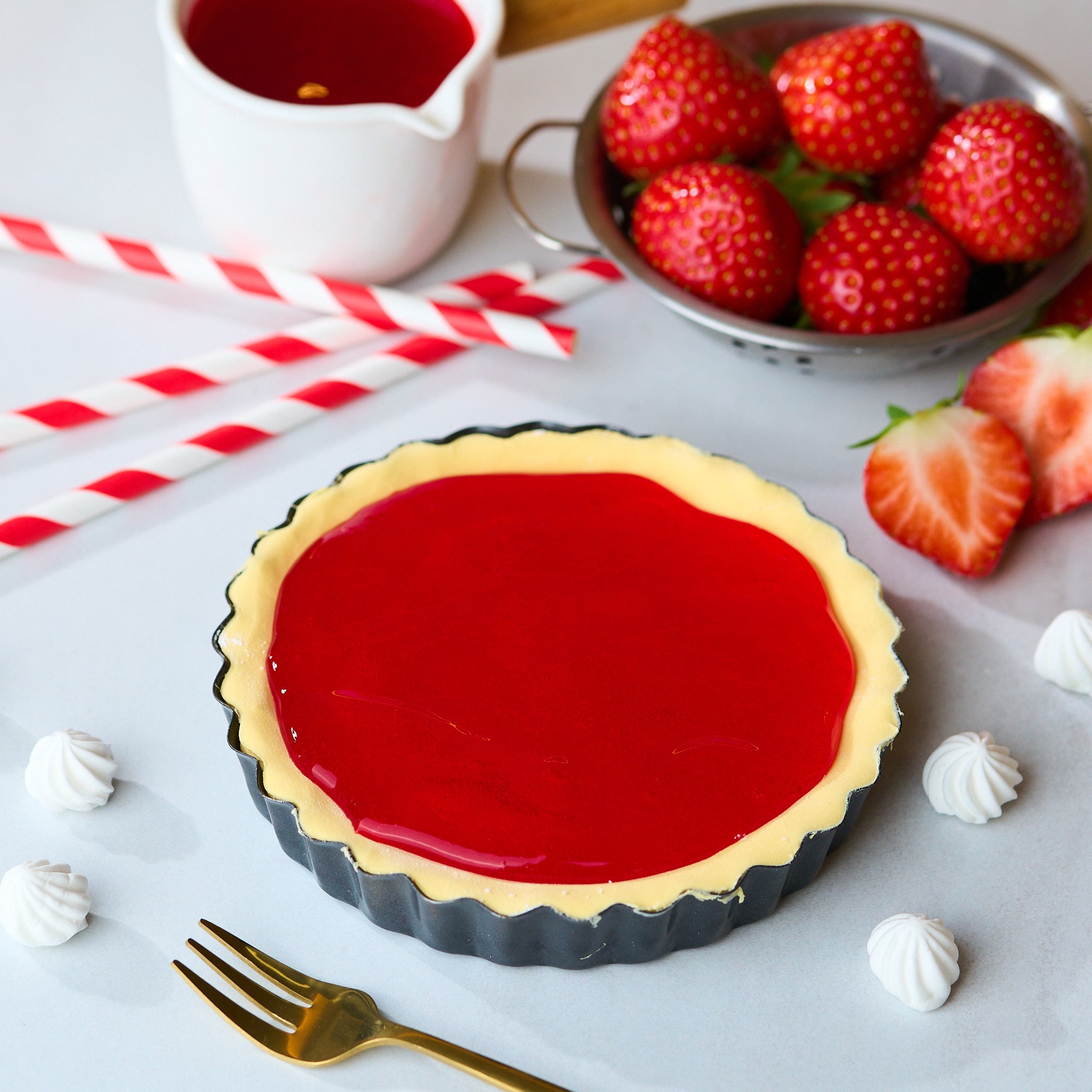 French Strawberry Tart Cooking Kit, Slime Kit, Stress Relief Slime, Kids Cooking Kit