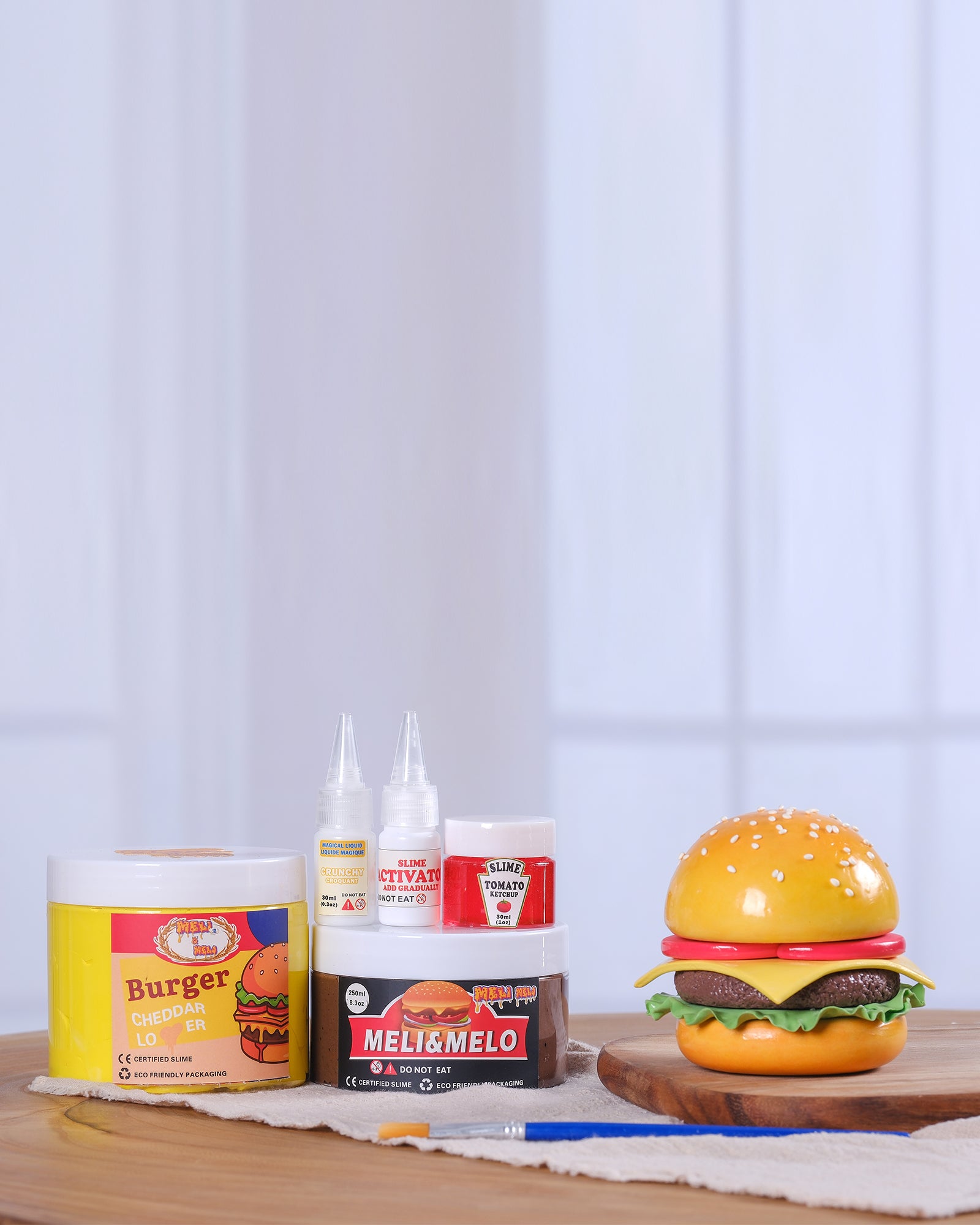 Burger Cooking Kit, Slime Cooking Kit, Food Slime, DIY Slime, Crunchy Slime